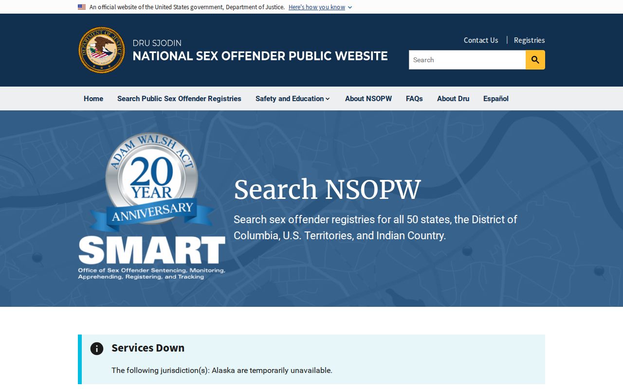 Dallas County sex offender check through the national public registry search